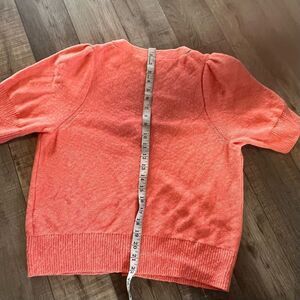 Madewell Pink Coral Short Sleeve
Button Front Cardigan Women's
Size L